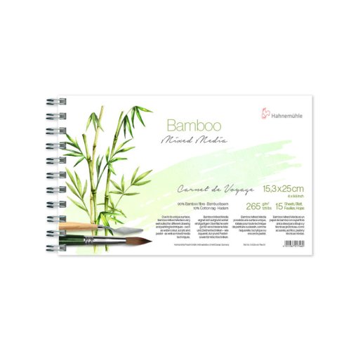 Bamboo Mixed Media Carnet de Voyage 265g 15,3x25cm 15Blatt