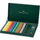 Faber-Castell Polychromos Farbstifte - Geschenketui mit 20 Farben + Zubehör