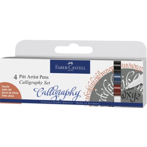 Faber-Castell PITT Artist Pen Calligraphy 4er Set klassik