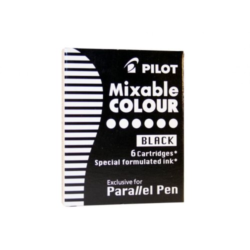Tintenpatronen für Parallel Pen Pilot - 6er Set - schwarz