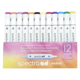 Spectra AD Alkohol Marker - 12 Summer/Sommer Farben