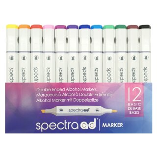 Spectra AD Alkohol Marker - 12 Basic Farben