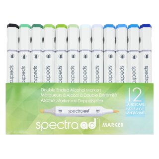 Spectra AD Alkohol Marker - 12 Landscape/Landschaft Farben
