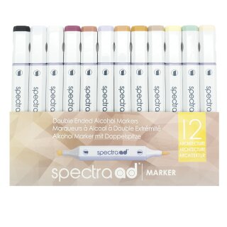 Spectra AD Alkohol Marker - 12 Architecture/Architektur Farben